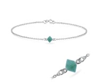 Aventurine Silver Bracelet BRS-422